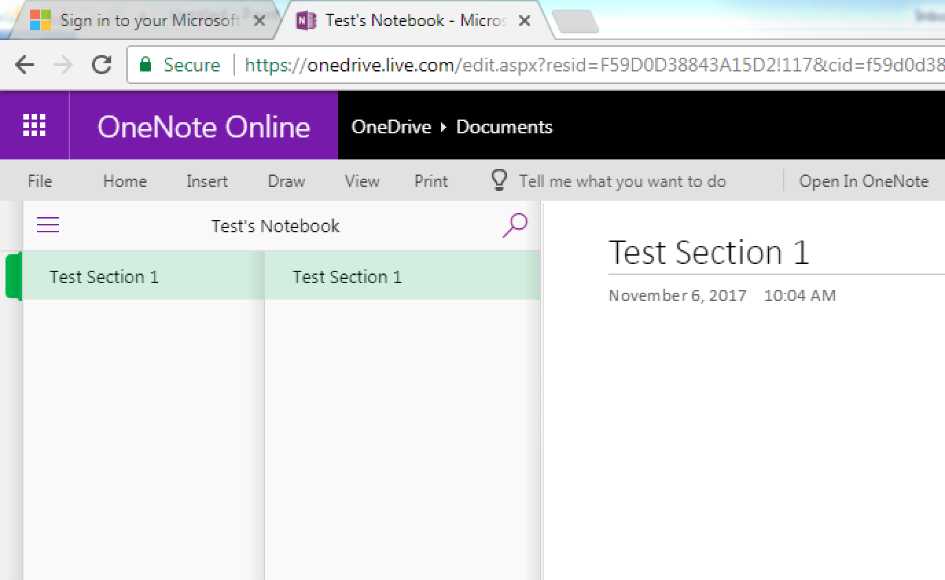 Outlook screenshot