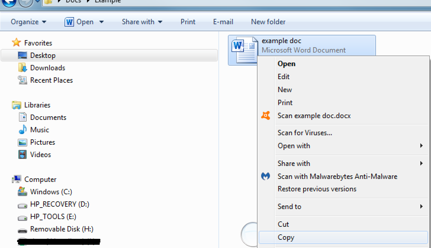 A screenshot