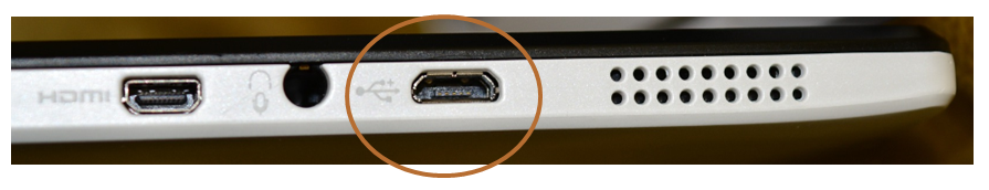 A USB port 