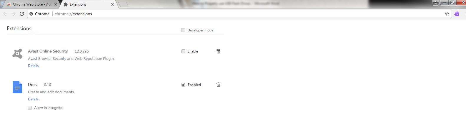 A screenshot showing Google Chrome