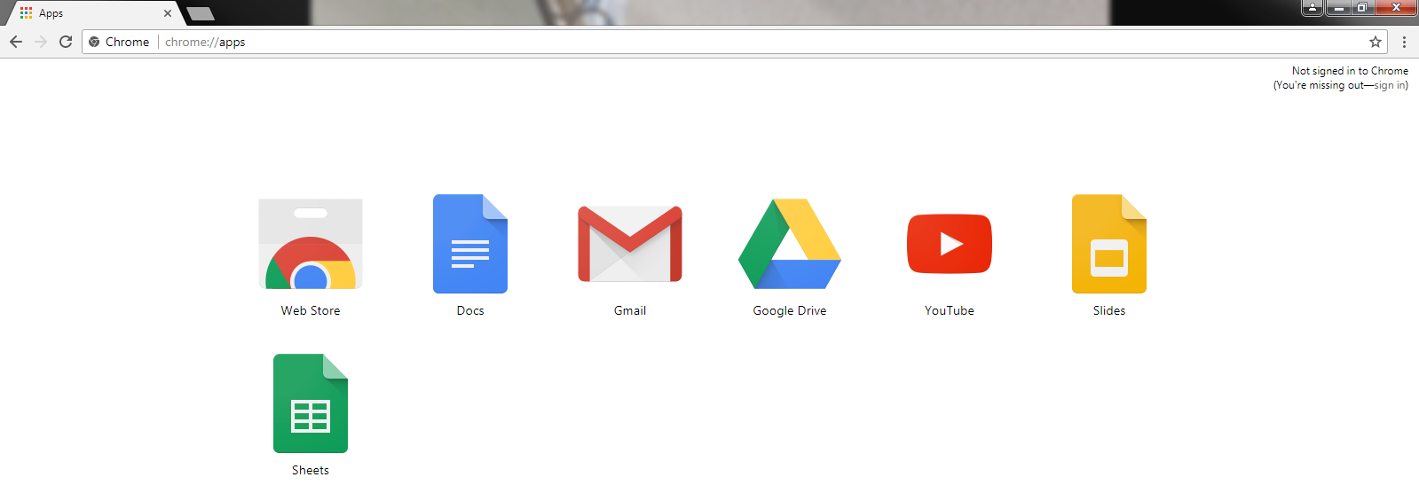 A screenshot showing Google Chrome