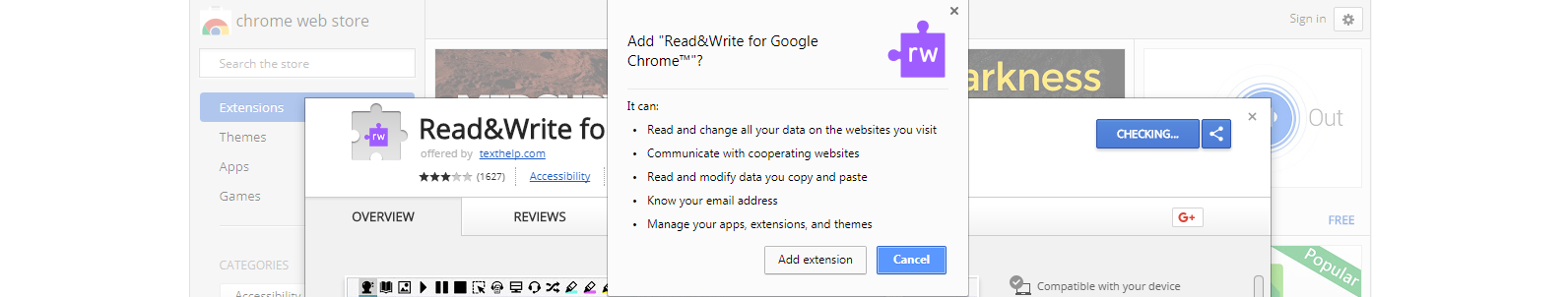 A screenshot showing Google Chrome